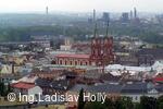 Nová radnice - pohled z vyhlídkové věže, Katedrála Božského spasitele, Ostrava